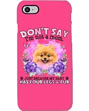Pomeranian-CS4086-Don't Say-V2 Phone Case tile