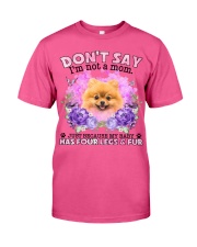 Pomeranian-CS4086-Don't Say-V2 Classic T-Shirt tile