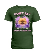 Pomeranian-CS4086-Don't Say-V2 Ladies T-Shirt tile