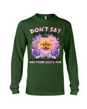Pomeranian-CS4086-Don't Say-V2 Long Sleeve Tee tile
