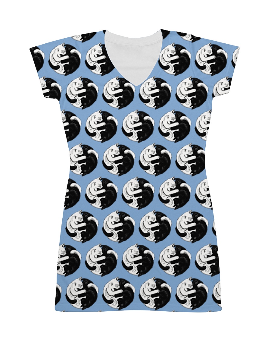 Cat - Yin Yang All-over Dress