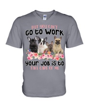 French Bulldog-CS882-Take Care Of Me V-Neck T-Shirt tile