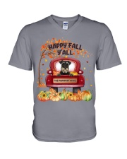 Schnauzer-CS3176-Happy Fall V-Neck T-Shirt tile