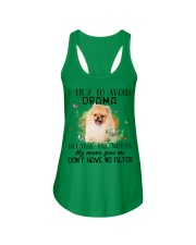 Pomeranian-CS3267-I Try To Avoid Ladies Flowy Tank tile