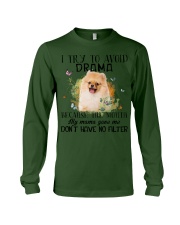 Pomeranian-CS3267-I Try To Avoid Long Sleeve Tee tile