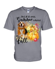 Beagle-CS3297-Into Fall V-Neck T-Shirt tile