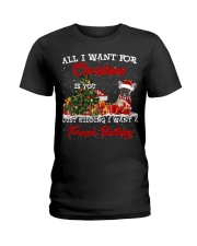 French Bulldog-CS3943-Christmas-V9 Ladies T-Shirt tile
