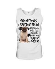 Pug 2-CS3898-Sometimes-V2 Unisex Tank tile