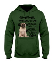 Pug 2-CS3898-Sometimes-V2 Hooded Sweatshirt tile