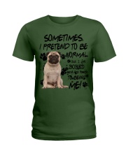 Pug 2-CS3898-Sometimes-V2 Ladies T-Shirt tile
