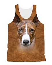 Basenji-Face and Hair All-over Unisex Tank thumbnail