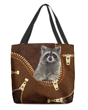 Raccoon Zip LT All-over Tote back