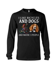 Basset Hound-CS3082-I Like Bicycles Long Sleeve Tee tile
