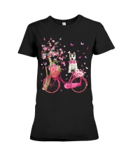 Alaskan Malamute-CS3104-Dog And Bicycle Premium Fit Ladies Tee tile
