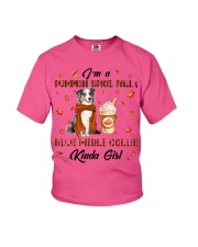 Blue Merle Collie-CS3129-Pumpkin Spice Youth T-Shirt tile