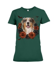 Australian Shepherd-CS3406-Rose And Dog-V3 Premium Fit Ladies Tee tile