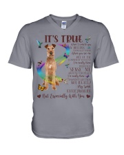 Irish Terrier-CS3162-It's True-V2 V-Neck T-Shirt tile