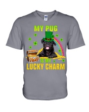 Pug-CS4143-Lucky Charm-V2 V-Neck T-Shirt tile