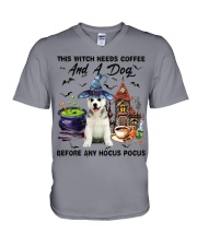 Alaskan Malamute-DN2081-Hocus Pocus V-Neck T-Shirt tile