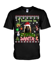 Afghan Hound-DN2343-Believe In Santa V-Neck T-Shirt tile