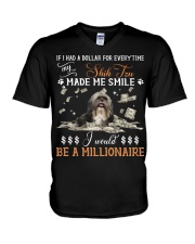 Shih Tzu-CS3957-Made Me Smile-V2 V-Neck T-Shirt tile