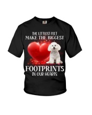 Bichon Frise-DN2037-Footprints-V2 Youth T-Shirt tile