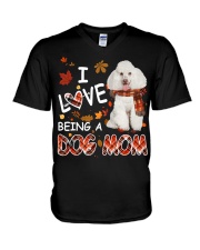 Poodle 2-CS3449-A Dog Mom-V3 V-Neck T-Shirt tile