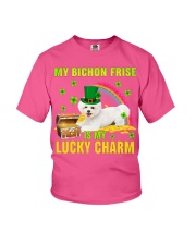 Bichon Frise-CS4143-Lucky Charm-V2 Youth T-Shirt tile