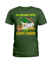 Bichon Frise-CS4143-Lucky Charm-V2 Ladies T-Shirt tile