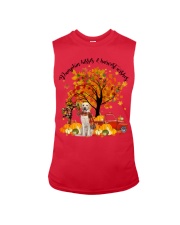 Labrador Retriever-CS3394-Pumpkin Kisses Sleeveless Tee tile