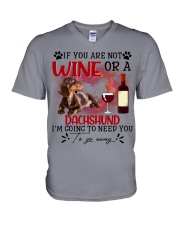 Dachshund 2-CS4110-To Need You V-Neck T-Shirt tile