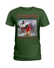 Leonberger-CS3767-It's Christmas Ladies T-Shirt tile