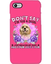 American Cocker Spaniel-CS4086-Don't Say-V2 Phone Case tile