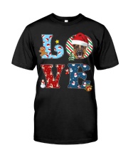 German Shepherd-CS3605-Love Christmas Classic T-Shirt front