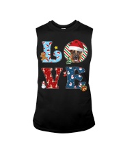 German Shepherd-CS3605-Love Christmas Sleeveless Tee tile