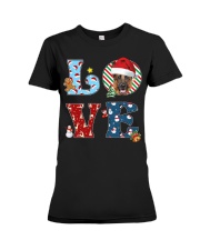 German Shepherd-CS3605-Love Christmas Premium Fit Ladies Tee tile
