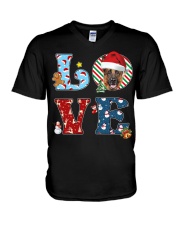 German Shepherd-CS3605-Love Christmas V-Neck T-Shirt tile