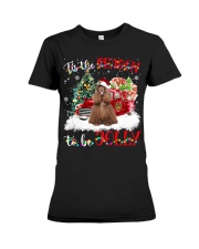American Cocker Spaniel-CS3873-To Be Jolly Premium Fit Ladies Tee tile