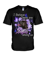 American Staffordshire Terrier-NT478-I Believe-V2 V-Neck T-Shirt tile