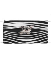 Schnauzer Stripes FM Cloth face mask front