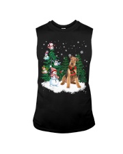 Airedale Terrier-CS4017-Christmas Dog-V15 Sleeveless Tee tile