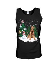 Airedale Terrier-CS4017-Christmas Dog-V15 Unisex Tank tile