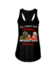 Pomeranian-CS3943-Christmas-V9 Ladies Flowy Tank tile