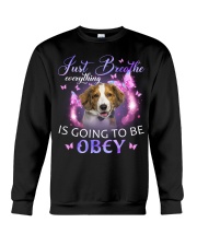 Kooikerhondje-CS3533-Just Breathe-V2 Crewneck Sweatshirt tile