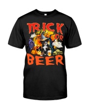 Bernese Mountain Dog 2-DN2153-Trick Or Beer Classic T-Shirt front