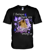 Cairn Terrier-NT478-I Believe-V2 V-Neck T-Shirt tile
