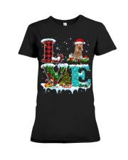 Irish Terrier-DN2314-Love Christmas-V2 Premium Fit Ladies Tee tile