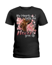 Greyhound-CS3867-Never Give Up Ladies T-Shirt tile