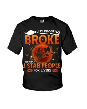 Samoyed-DN1940-My Broom Broke Youth T-Shirt tile