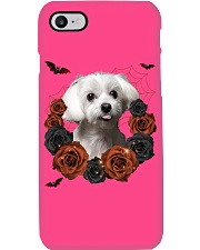 Maltese-CS3406-Rose And Dog-V3 Phone Case tile